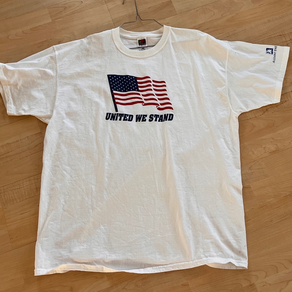 Vintage Y2k United We Stand American Flag Tshirt 2xl “American Flag Graphics”